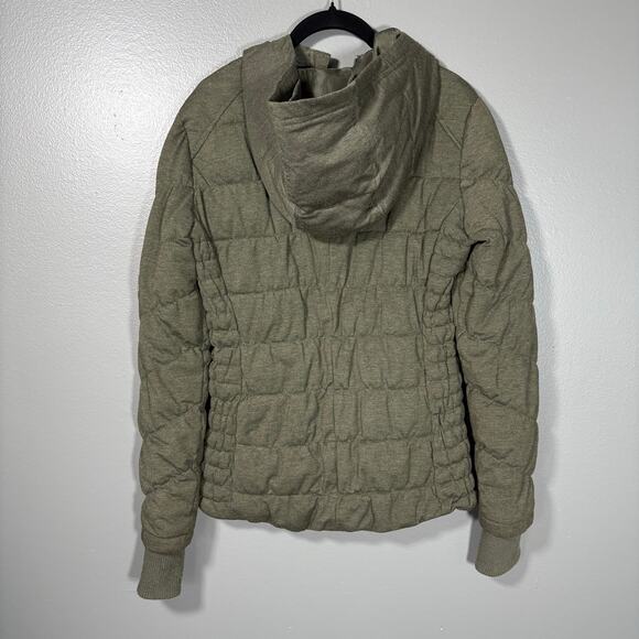Be Boundless Women's Green Quilted Puffer Winter Jacket - Small - Hooded Coat - Picture 7 of 7